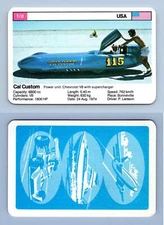 Cal Custom - World Record Holders 1970s Top Trumps Card