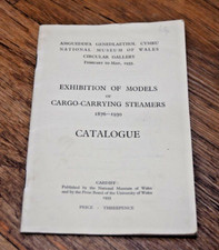 1933 Catalogue of Models of Cargo Steamers Steamer Model 1876-1930 cardiff RARE