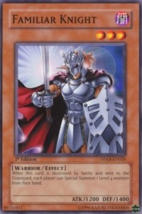 Familiar Knight - DPKB-EN020 - Common - Unlimited Edition x3 - Near Mint