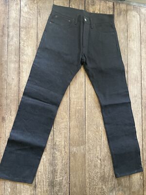 521 RRL Double RL Jeans Men's Black raw rigid vintage Mitsui Art Denim sz 32x32