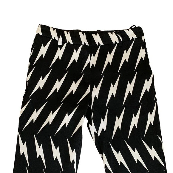 Women's Neil Barrett Lightning Bolt Pants 40IT Small - Image 2 of 4