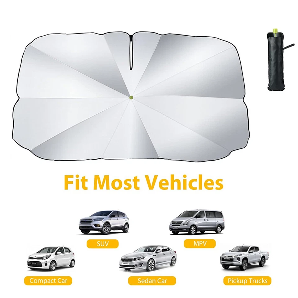 Parabrisas de coche Toyota Parasol Paraguas Plegable Mantener fresco Proteger Interior Foto 4 de 4