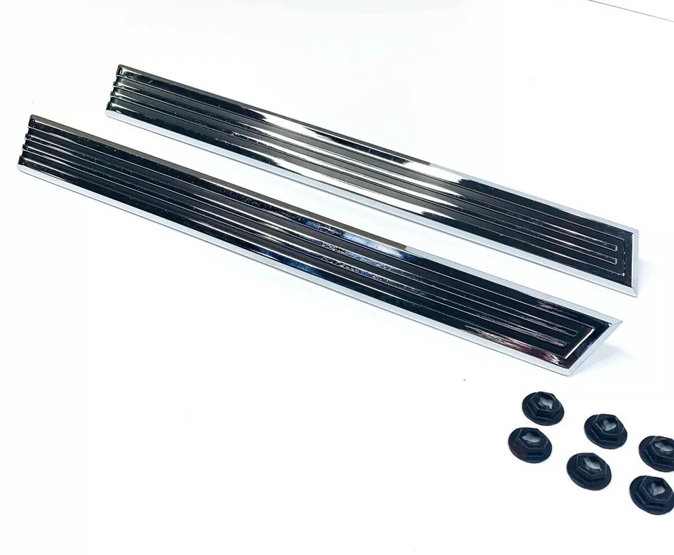 (Juego/4) Molduras de guardabarros de persiana lateral para Chevrolet Impala 1963 Foto 3 de 4