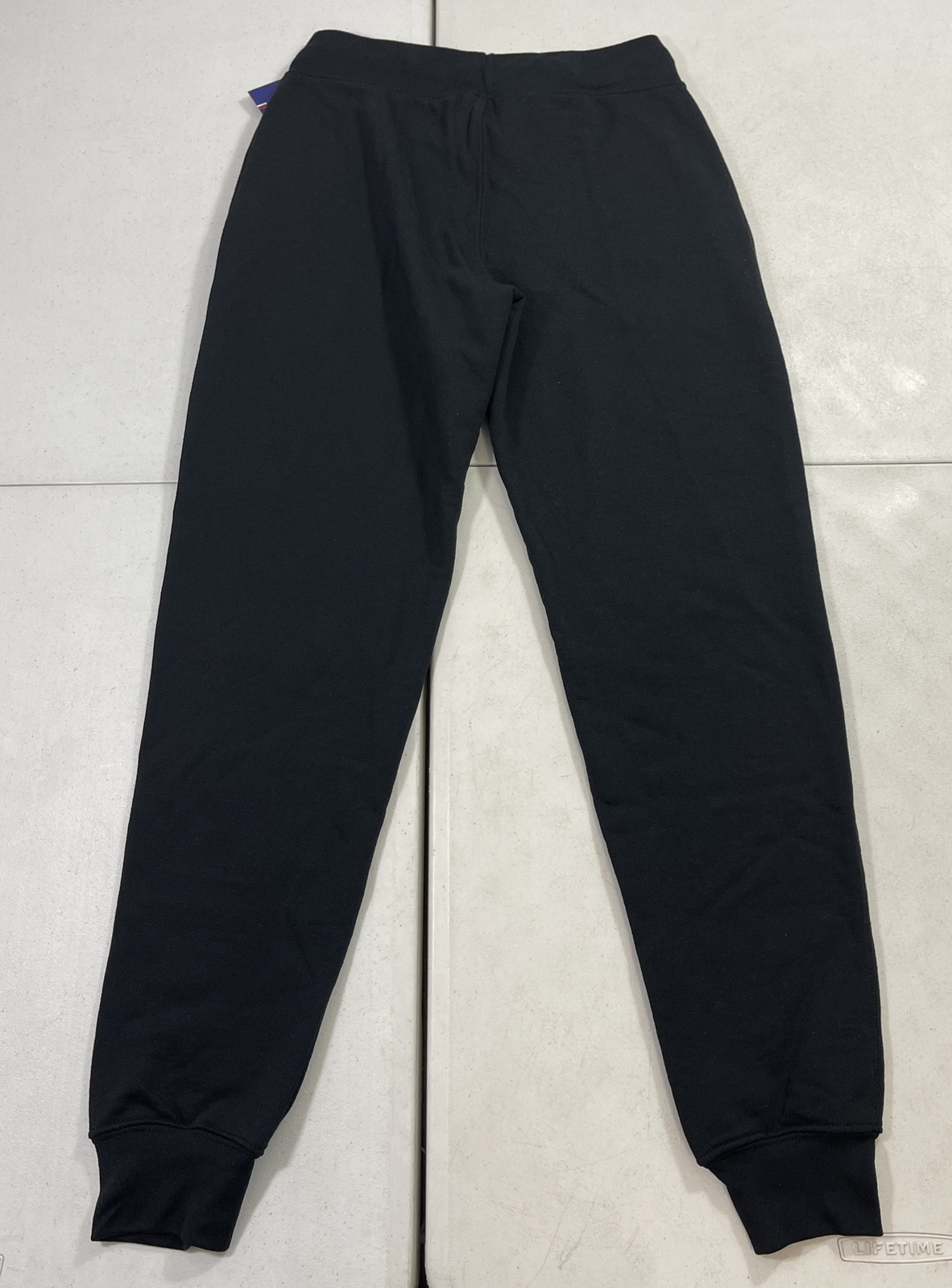 Women's Champion PowerBlend Graphic Logo Black Jogger Sweatpants Size