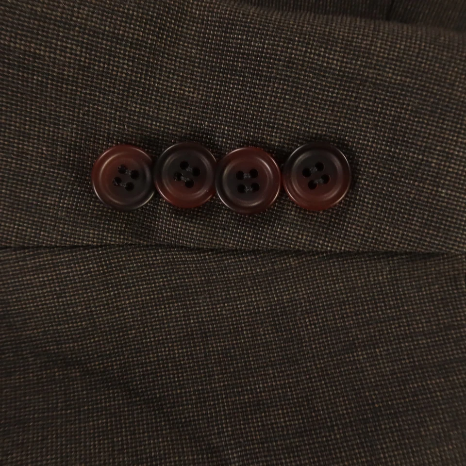 Jaqueta polo Ralph Lauren XL cinza xadrez olho de pássaro 100% lã blazer casaco esportivo 46L - Imagem 4 de 4