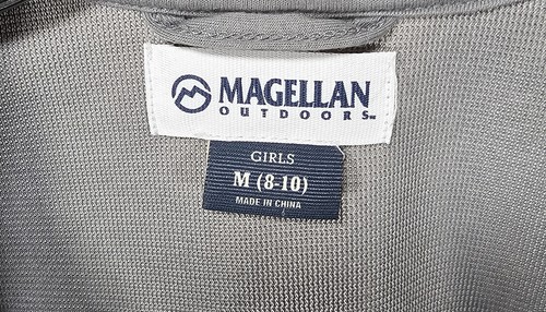 Magellan Girls Sherpa Full Zip Gray Jacket Youth Medium 8-10 - Picture 10 of 13