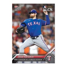 Jordan Montgomery - 2023 MLB Topps Now Card 1003 - Print Run: 428 Texas Rangers