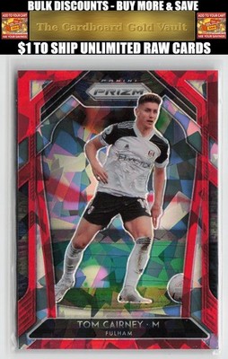2020-21 Panini Prizm Premier League Tom Cairney #292 Red Ice Prizm