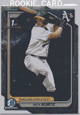 2024 Bowman Chrome .   NICK KURTZ .   ATHLETICS   rookie card   # BDC-56