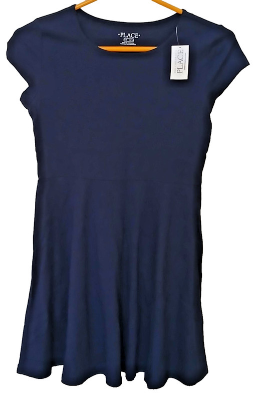 Childrens Place Girls Navy Blue Dress Size Large 10/12