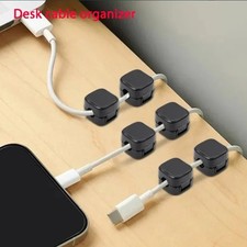 Magnetic Cable Clip Winder Holder Adhesive Wire Keeper Cord Cable Organizer Usb