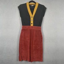 M Missoni Dress Womens 40 Multicolor Corduroy Pencil Knee Length Made In Italy
