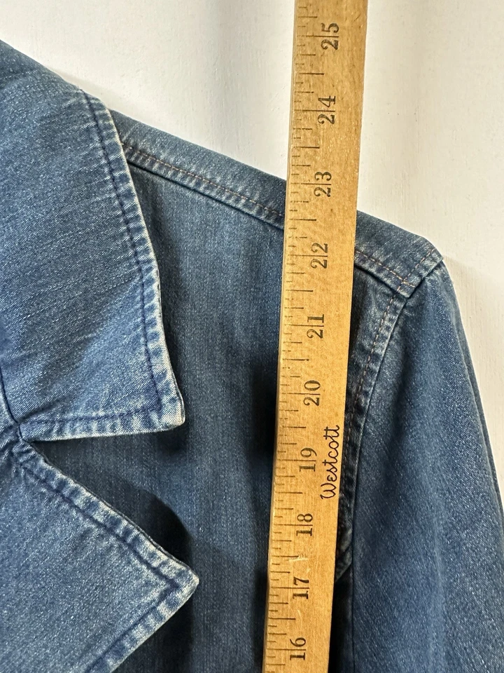 Chaqueta Blazer Ralph Lauren Jeans Co. Vintage Denim Talla XL Botón Ecuestre Foto 4 de 4