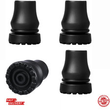 4Pcs Cane Tips 3/4 Inch Heavy Duty Rubber Cane Tips Anti Slip TPR Replacement...