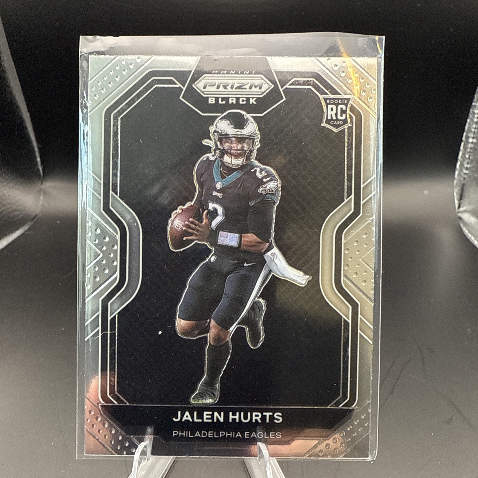 2020 Panini Chronicles - Prizm Black Jalen Hurts #PB-19 Silver (RC)