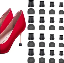 16 Pairs High Heel Protectors Stiletto Heel Repair Caps Covers & Heel Stopper...