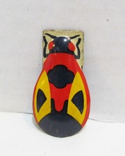 TIN LITHO CLICKER NOISEMAKER BEETLE BUG INSECT c. 1930's DOWST MFG. CHICAGO IL