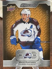 2023-24 Upper Deck Engrained Oak /349 Mikko Rantanen #21 Colorado Avalanche