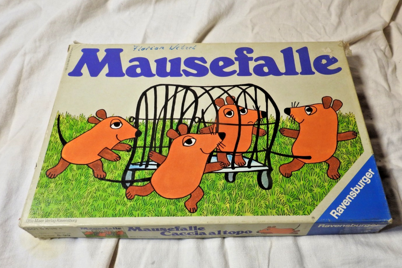 Mausefalle Ravensburger Sendung mit der Maus 80er Kinder Familien Brettspiel