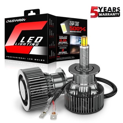 H1 LED Headlight High Beam /Low Beam Bulbs Conversion Kit Super Bright White
