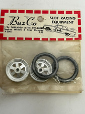 Buzco Wagon Wheels (2) for 1/24 scale slot cars