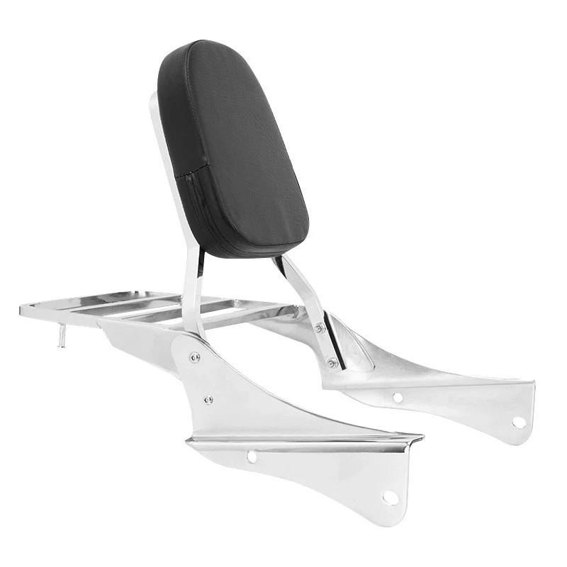 Backrest Sissy Bar W/ Luggage Rack For Honda Shadow Spirit 750 VT750DC 01-03 - Image 4 of 4