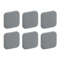 TüRstopper Wandschutz,6 StüCk Silikon TüRgriffpuffer Wandschutz,Grau