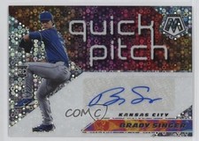 2021 Panini Mosaic Quick Pitch Brady Singer #QPA-BS Auto 0l2q