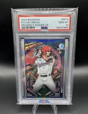 2024 Bowman Prospect Power-Up Dylan Crews #PP-10 PSA 10 Nationals