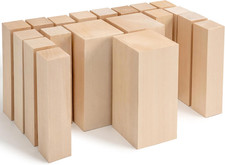 Basswood Carving Blocks Whittling Wood BW19 - Unfinished Wood Blocks Set, Soft B