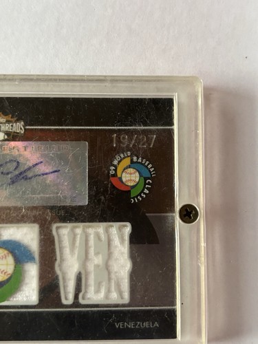 2009 Topps Triple Threads World Baseball Classic Auto #BCAR-6 Miguel Cabrera - Picture 4 of 11