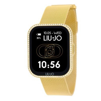Smartwatch LIU JO LUXURY VOICE MINI SLIM SWLJ203 Edelstahl Mesh Golden