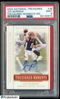 2020 National Treasures Treasured Moments Joe Burrow RC Rookie AUTO 8/10 PSA 9
