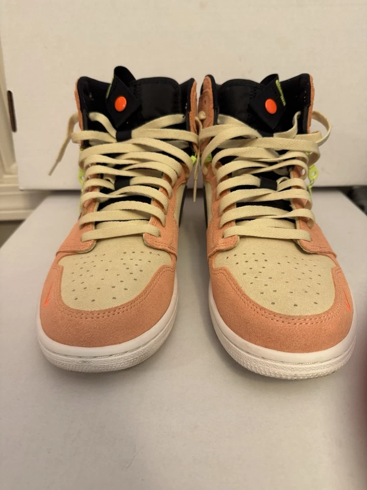 Air Jordan 1 переключатель высоты розовый вольт размер 10,5 (с оригинальной коробкой) - Изображение 4 из 4