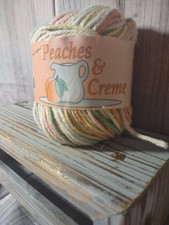 Peaches  Creme Yarn Popcorn Ombre 180 100 Cotton 102y 56.7g 2oz