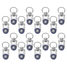  16pcs Curtain Slider Track Rollers: Ceiling Curtain Track Hooks Drapery Rail