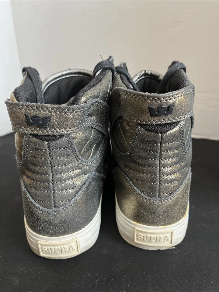 Supra Skytop Zapatillas altas metálicas para mujer talla 8 Foto 2 de 4