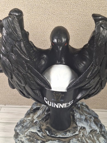 Vintage Guinness Darkness Reigns HALLOWEEN Advertising Foam Statue of Raven/Crow - Picture 2 of 8