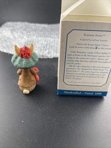 Hallmark Ornament 1998 Beatrix Potter Benjamin Bunny 3rd in the Series New - Picture 4 of 6