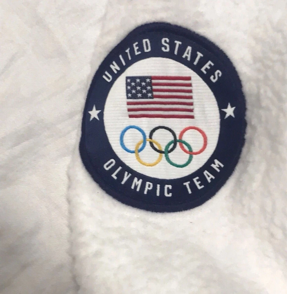 Polo Ralph Lauren Team 2022 EE. UU. Olympic Fleece Pile Pullover Suéter S (8) 295 $ Foto 3 de 4