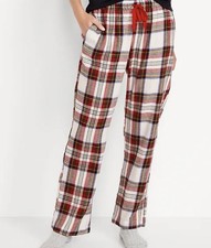 Old navy flannel plaid pajama pants match the fam - red/green
