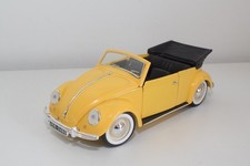 B85 1:18 1:17 SOLIDO VW VOLKSWAGEN BEETLE CABRIOLET YELLOW EXC. COND.