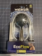 Waterpik EcoFlow Hand Held Shower Head with 5ft Hose 4 Sprays New