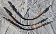 1 ft foot instrument guitar bass keys patch cable 1/4 to 1/4 quarter inch BROWN