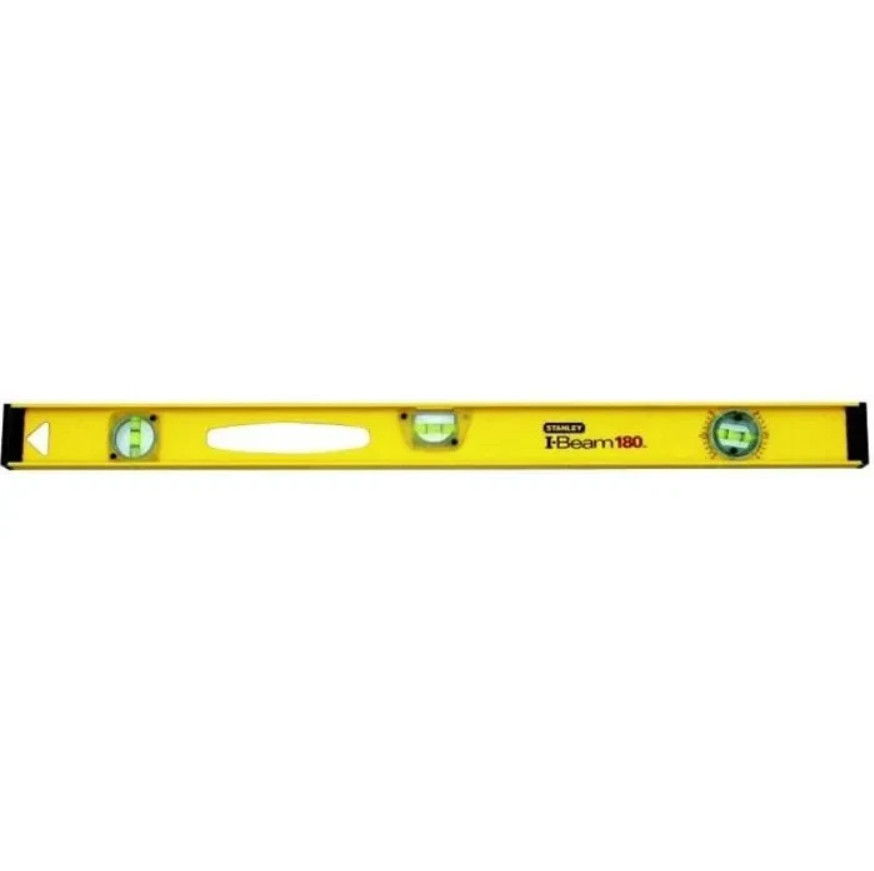 Niveau à bulle Stanley 80 cm en alu avec 3 fioles de précision pour maçonnerie et menuiserie