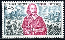 🦬Timbre France N°1655 - Luxe ** - Richelieu - MNH** - 1970🦬