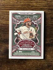 2024 Topps Allen & Ginter ELLY DE LA CRUZ BARRY LARKIN Double Rip Card 5/50 RC