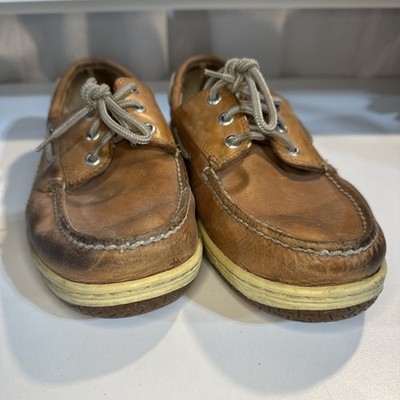 Sperry Men's Billfish 3-Eye Boat Shoe Dark Tan 8.5