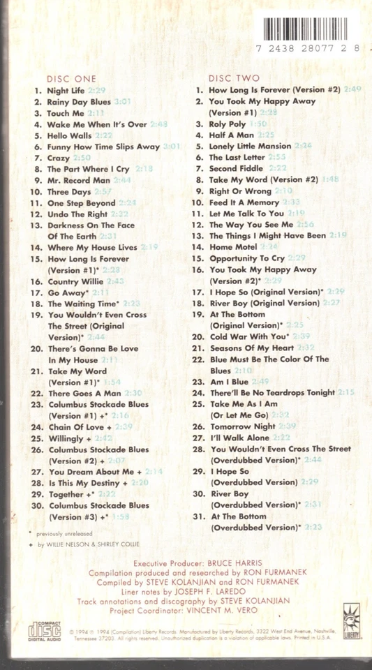 The Early Years: The Complete Liberty Recordings Plus More by Willie Nelson - Image 2 of 2