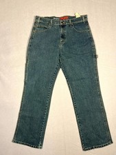 Dickies Flex Carpenter Jeans Mens 32x30 Blue Denim Cotton Relaxed Fit Workwear
